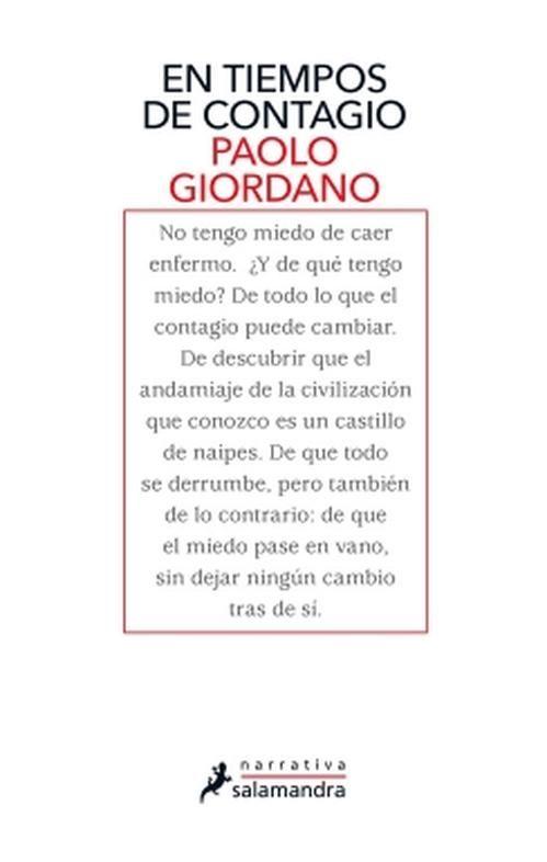Libro En tiempos de contagio - Paolo Giordano-0