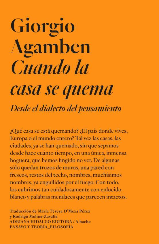 Libro Cuando La Casa Se Quema - Giorgio Agamben-0