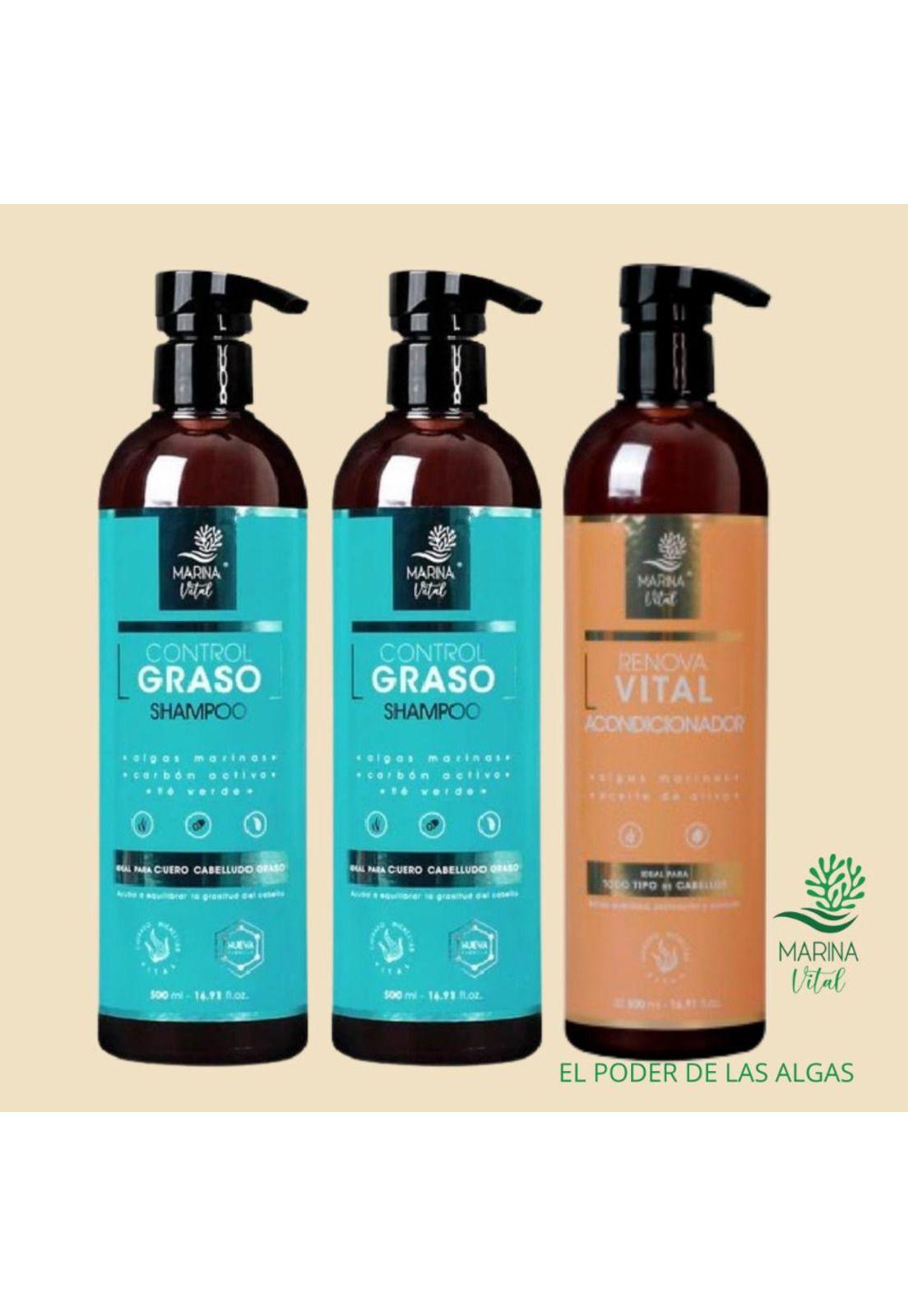 2 Shampoo Control Graso Y Acondicionador-2