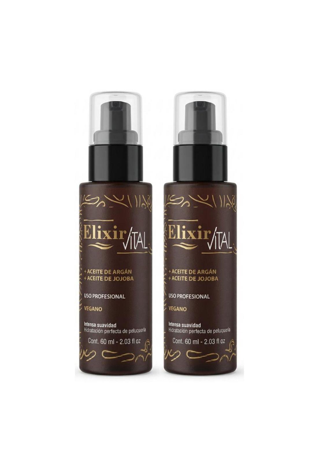 Serum Elixir Keratina Argan 60ml Pack 2unidades Marina Vital-0