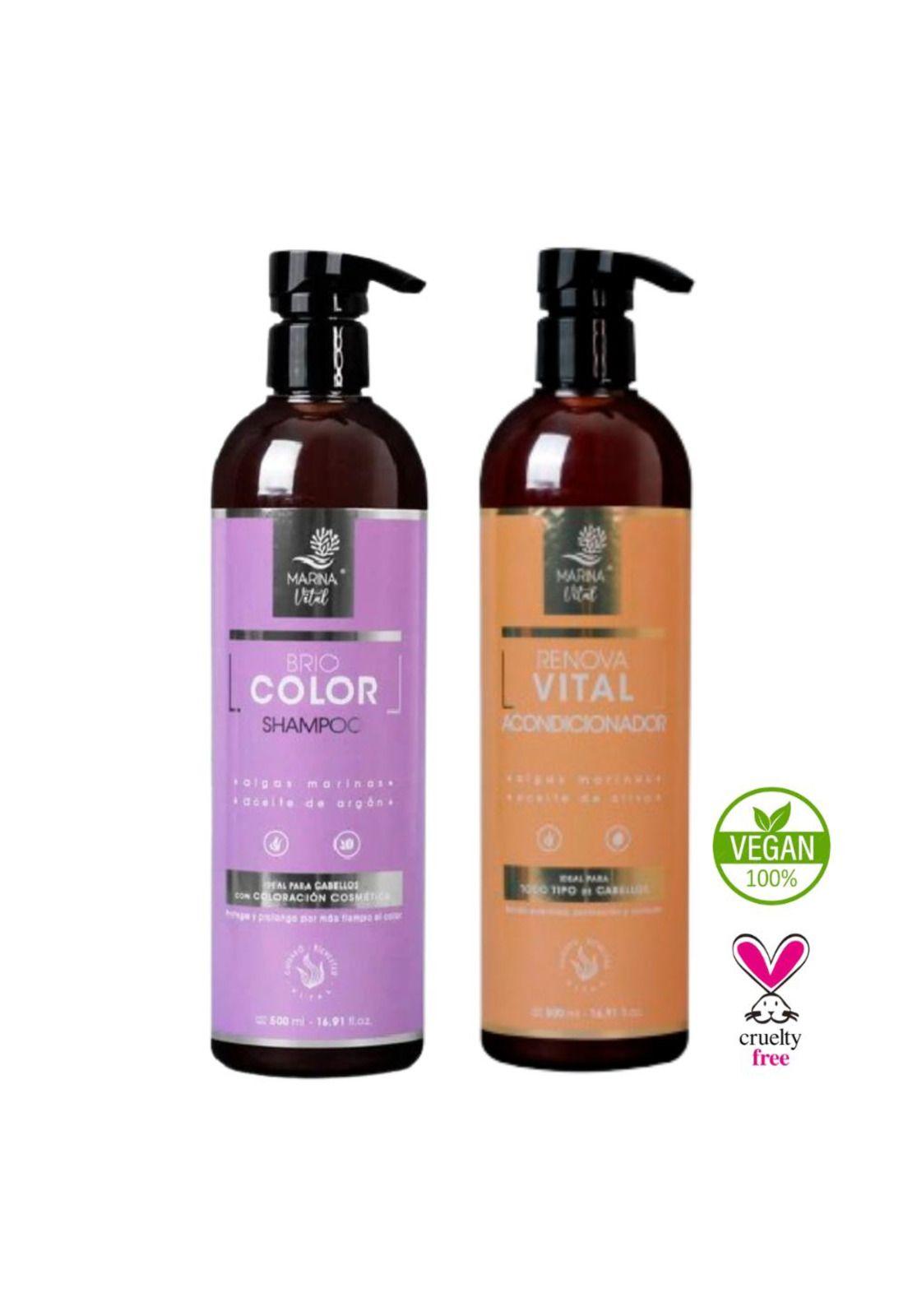 Shampoo Briocolor 500ml Y Acondicionador 500 ml Marina Vital-2