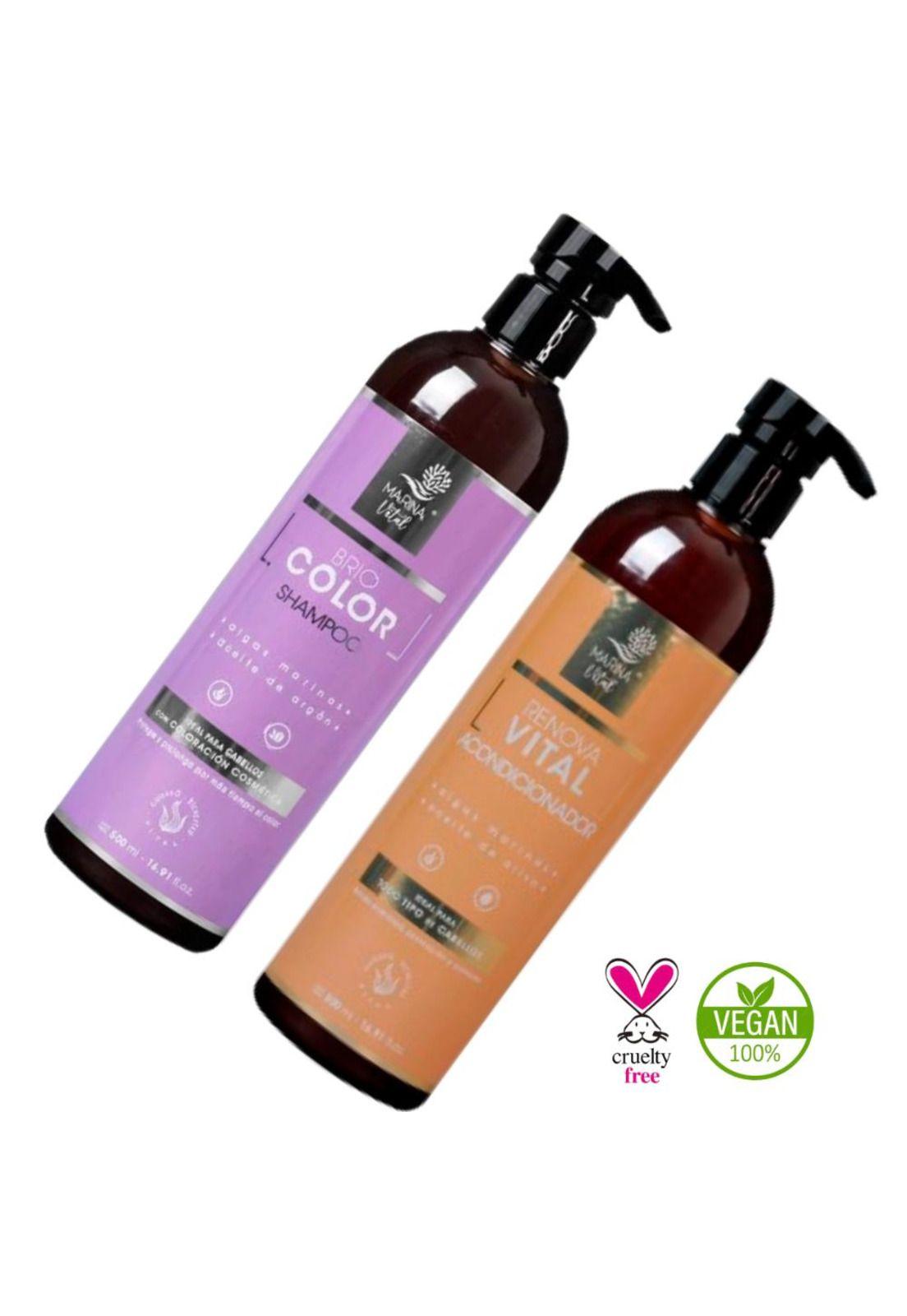 Shampoo Briocolor 500ml Y Acondicionador 500 ml Marina Vital-3