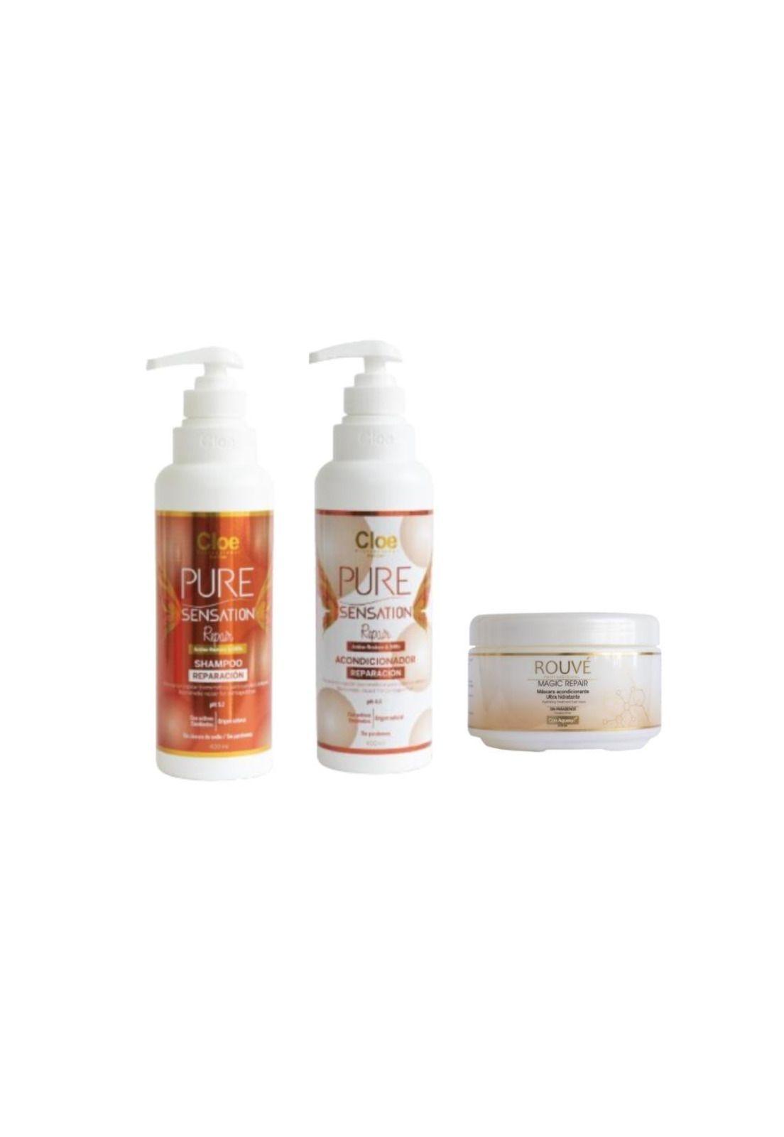 Shampoo + Acondicionador Pure Sensation Repair + Mascara Mag-0