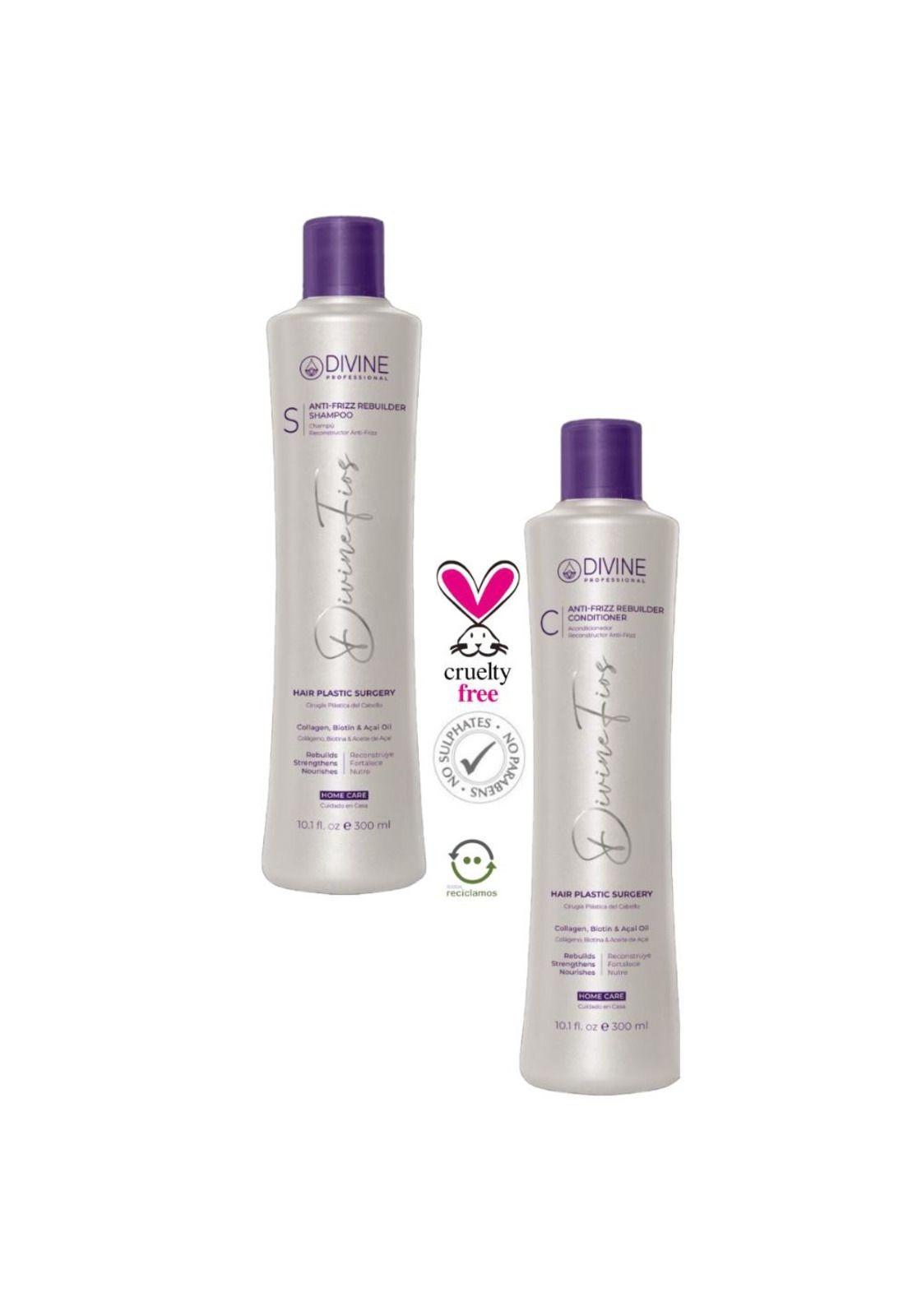 Kit Home Care Shampoo + Acondicionador 300 ml c/u Divine Pro-3