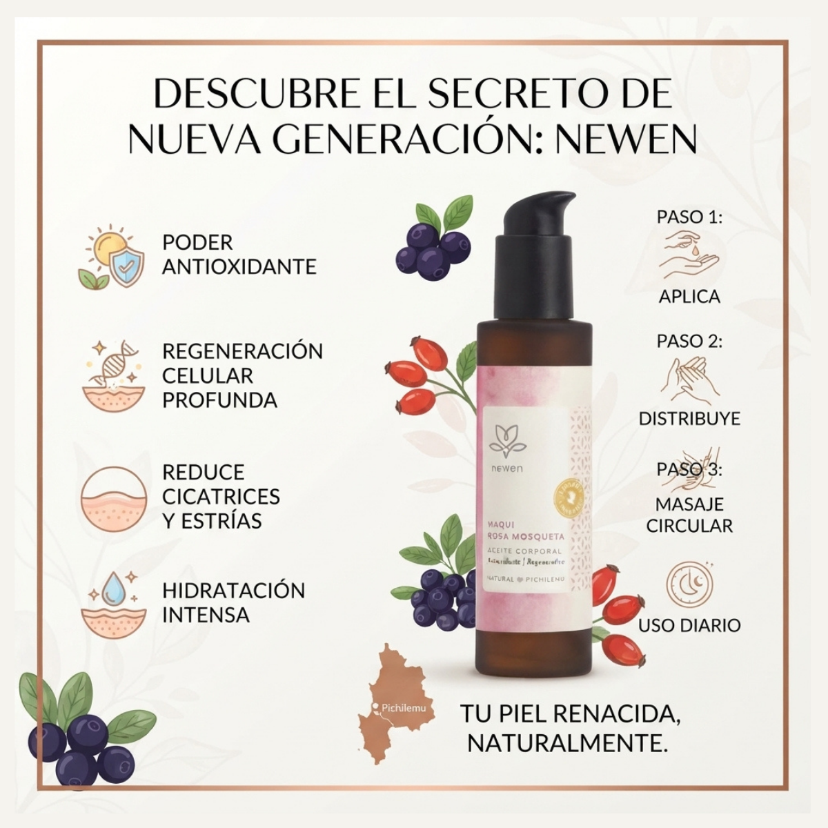Aceite Corporal Anti Estrias Regenerativa Newen-2
