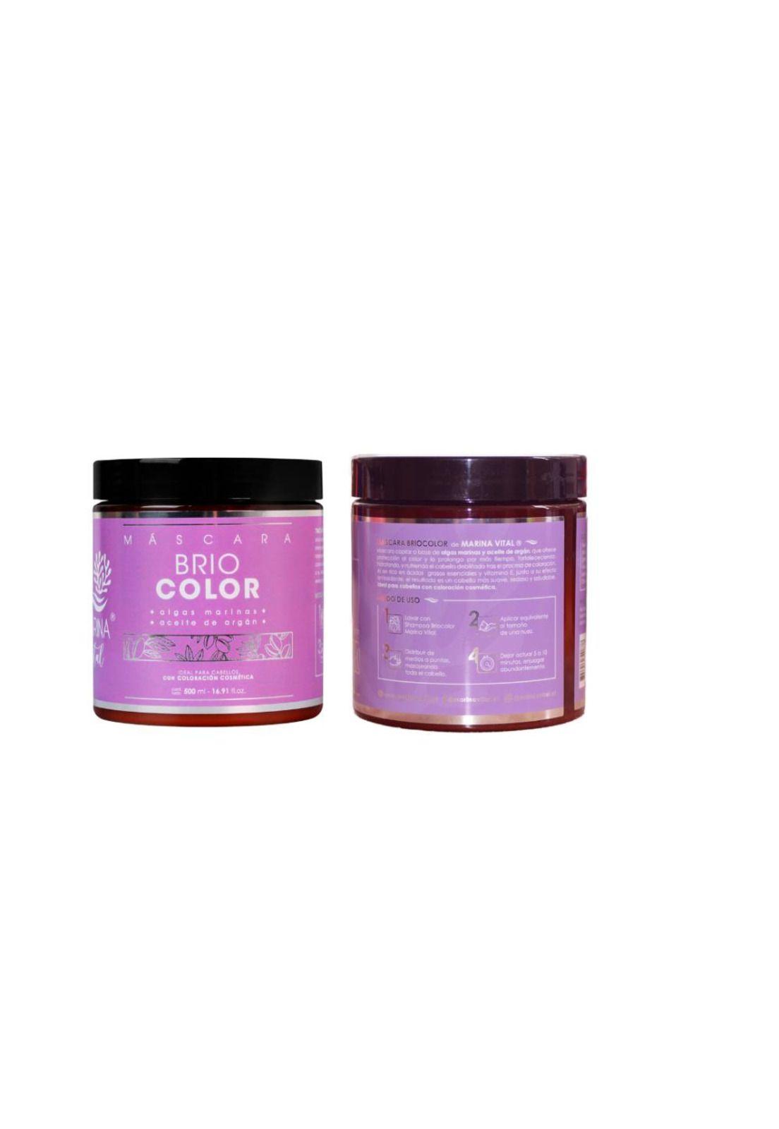 Shampoo 500 ml  y   Mascara Briocolor 500 ml Marina Vital-4
