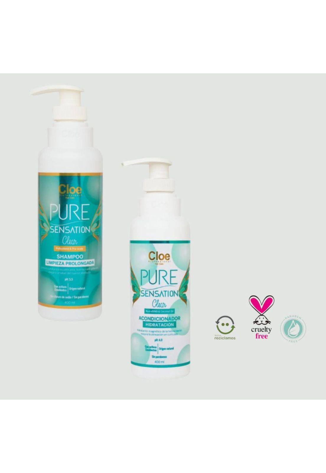Shampoo y Acondicionador Pure Sensation Clear Cloe -2