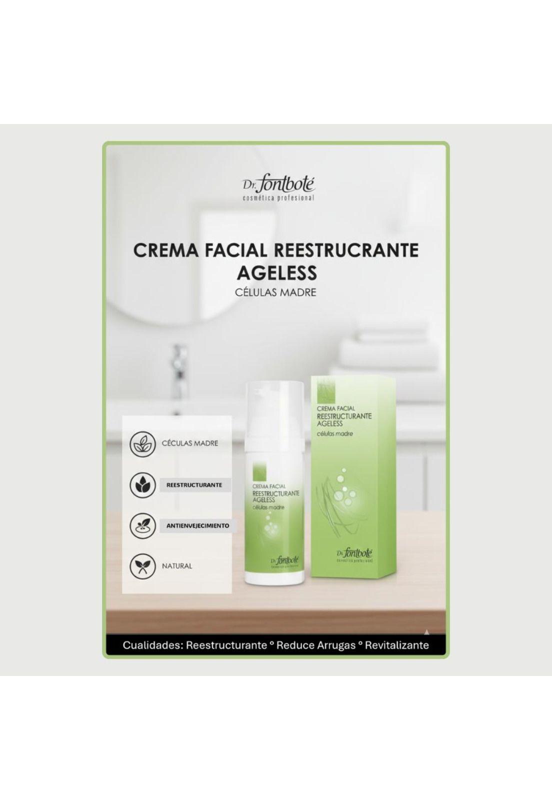 Crema Facial Restructurante Ageless Celulas Madres 50 grs-4