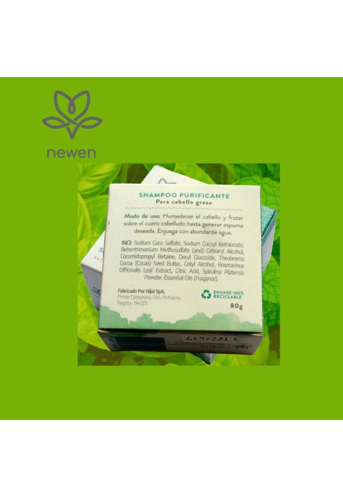 Shampoo Solido Purificante con extracto de Romero Newen-4