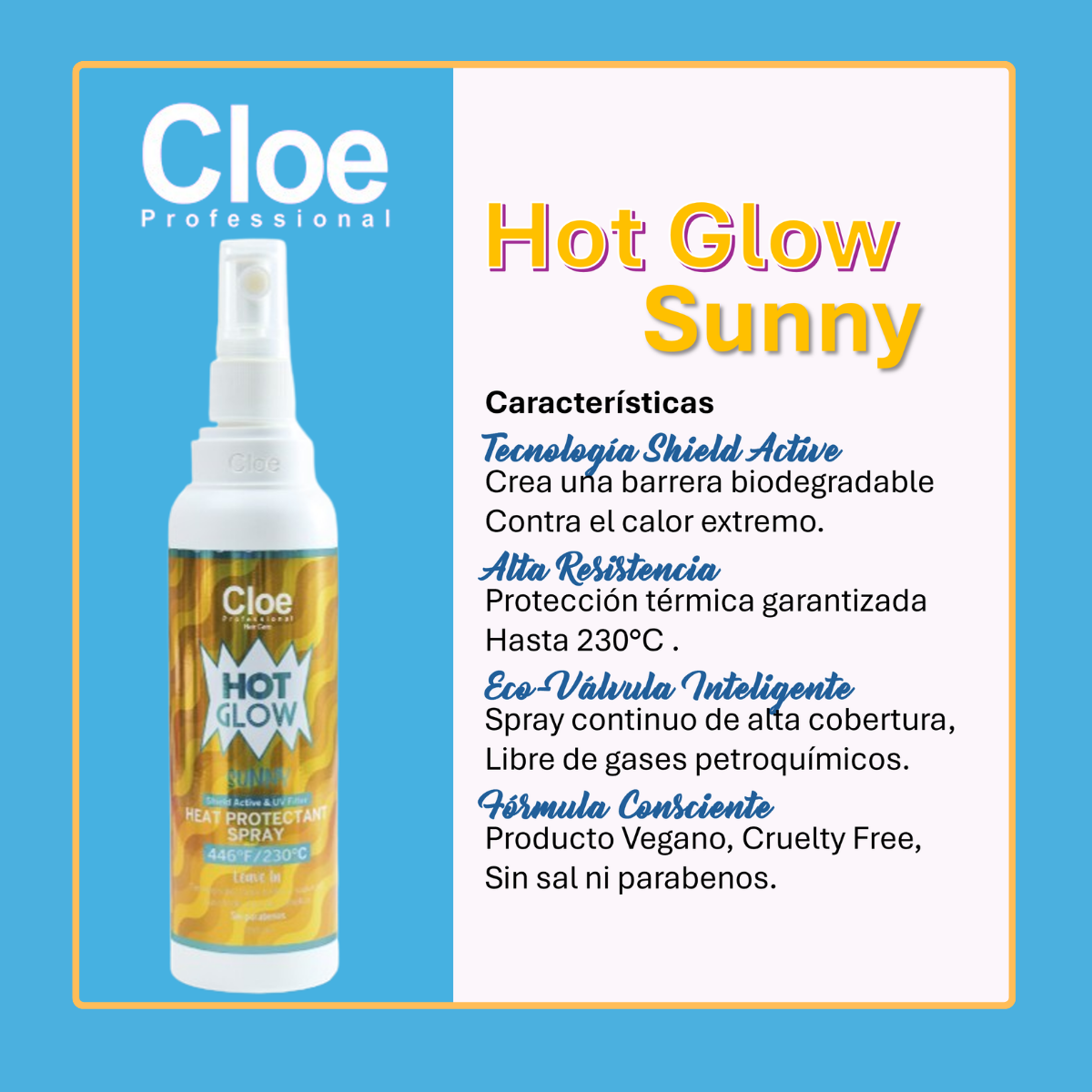 Hot Glow Sunny termo protección de 250ml Cloe-1