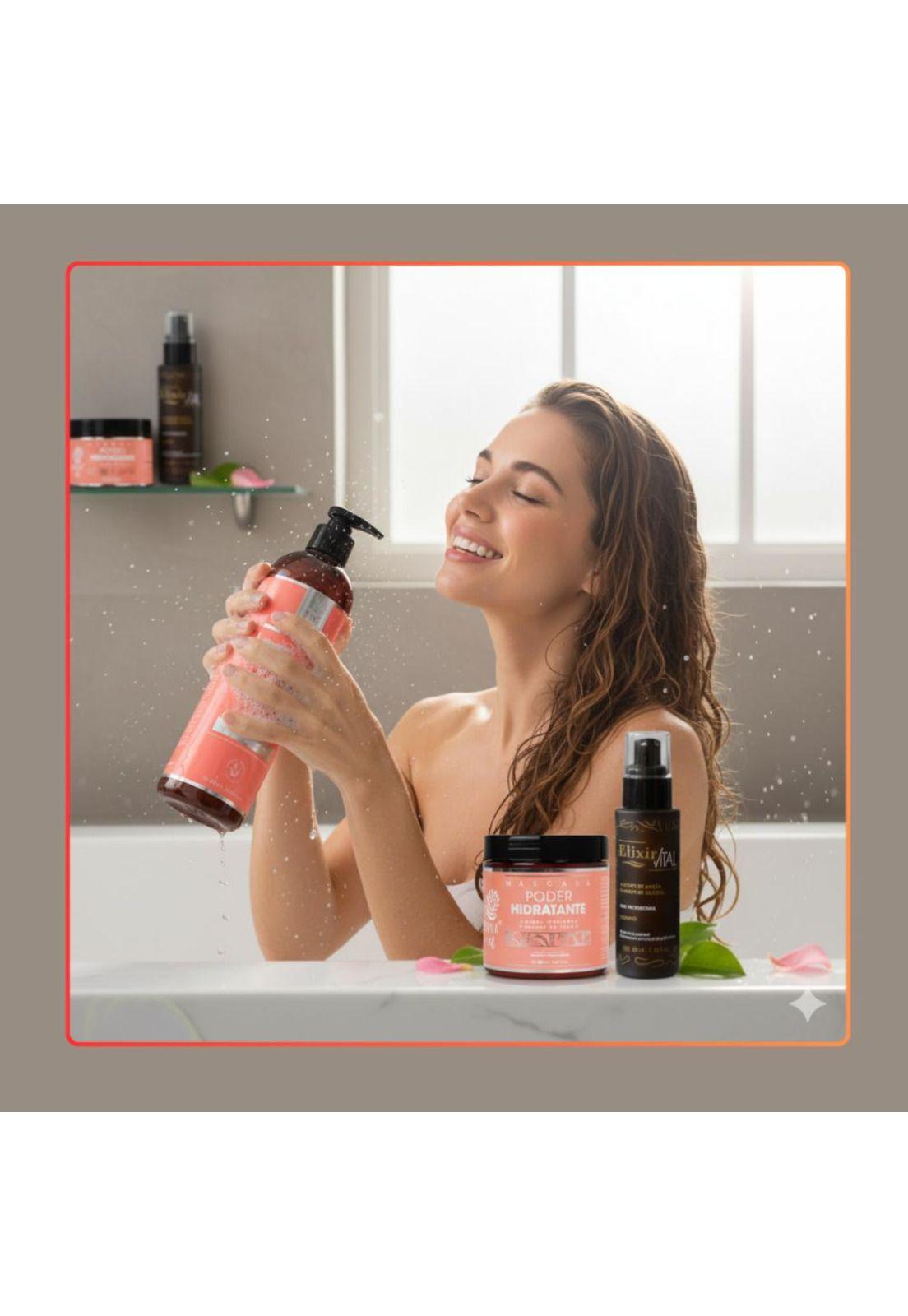 Shampoo, Mascara  Poder Hidratante  y Serum Elixir-3