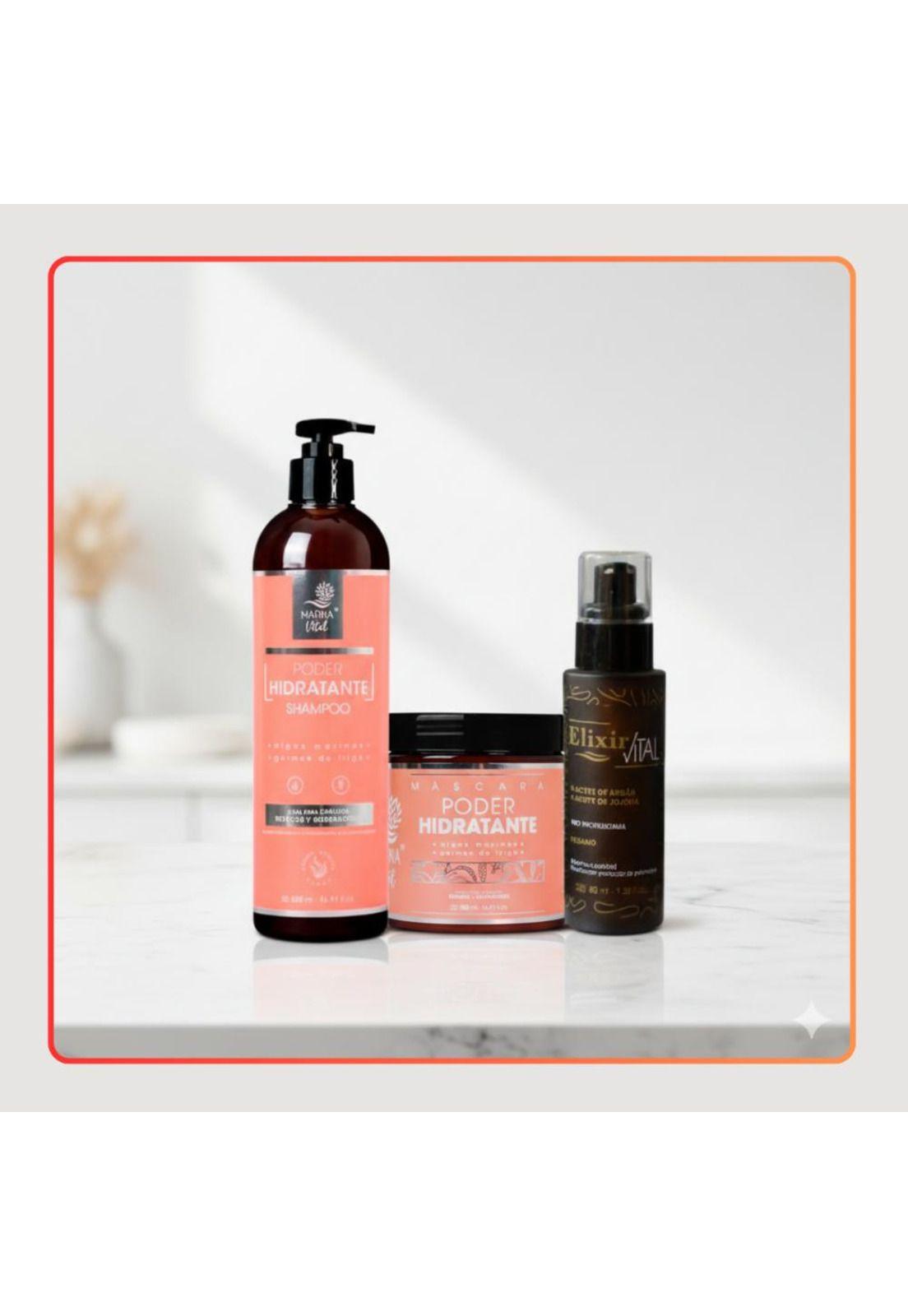 Shampoo, Mascara  Poder Hidratante  y Serum Elixir-4
