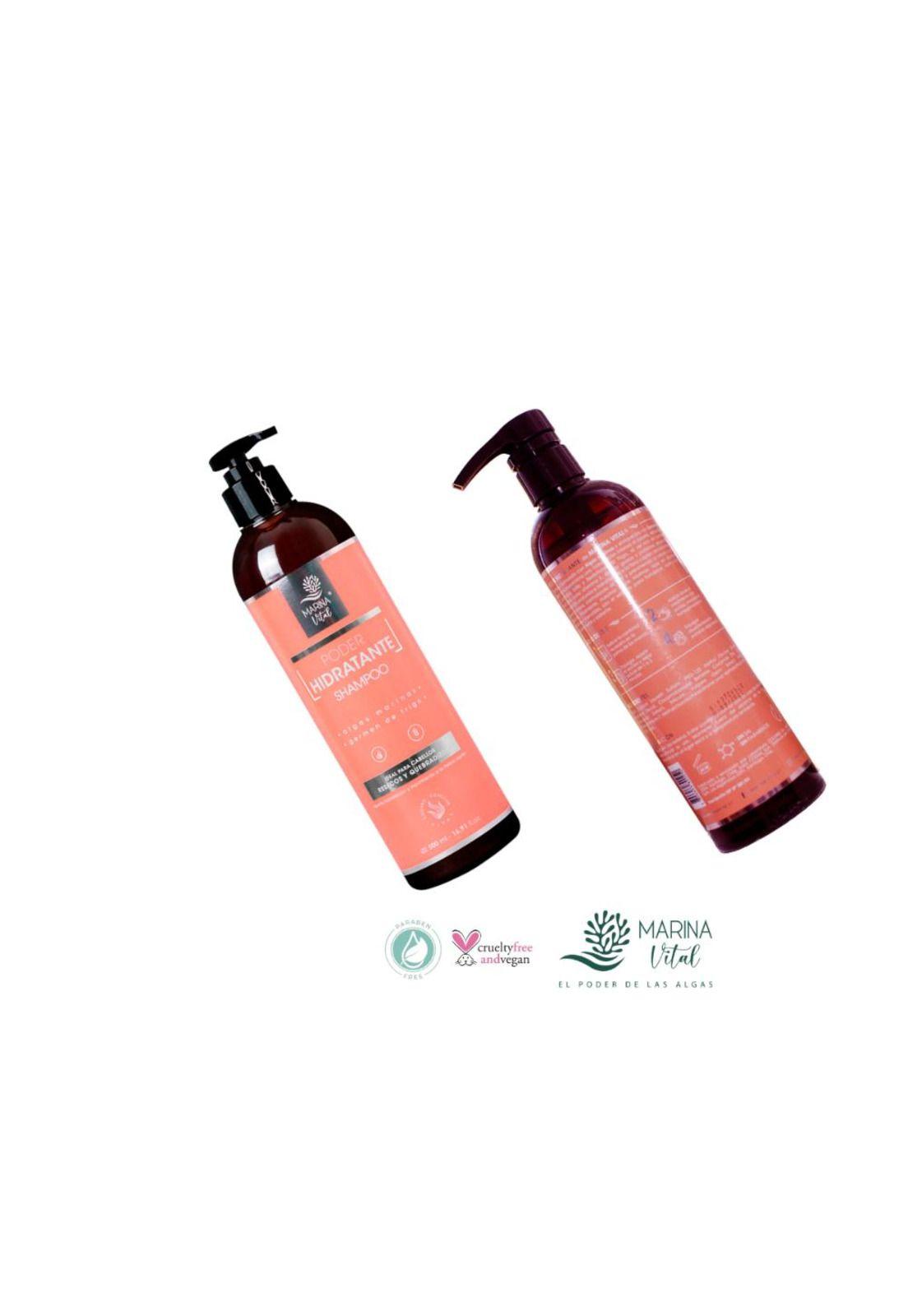 Shampoo Poder Hidratante 500 Ml Marina Vital-3