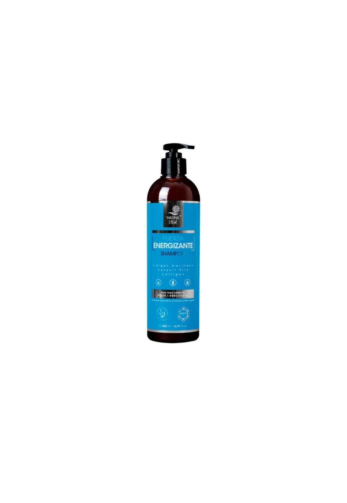 Shampoo Fuerza Energizante Algas Marinas 500 ml Marina Vital-0