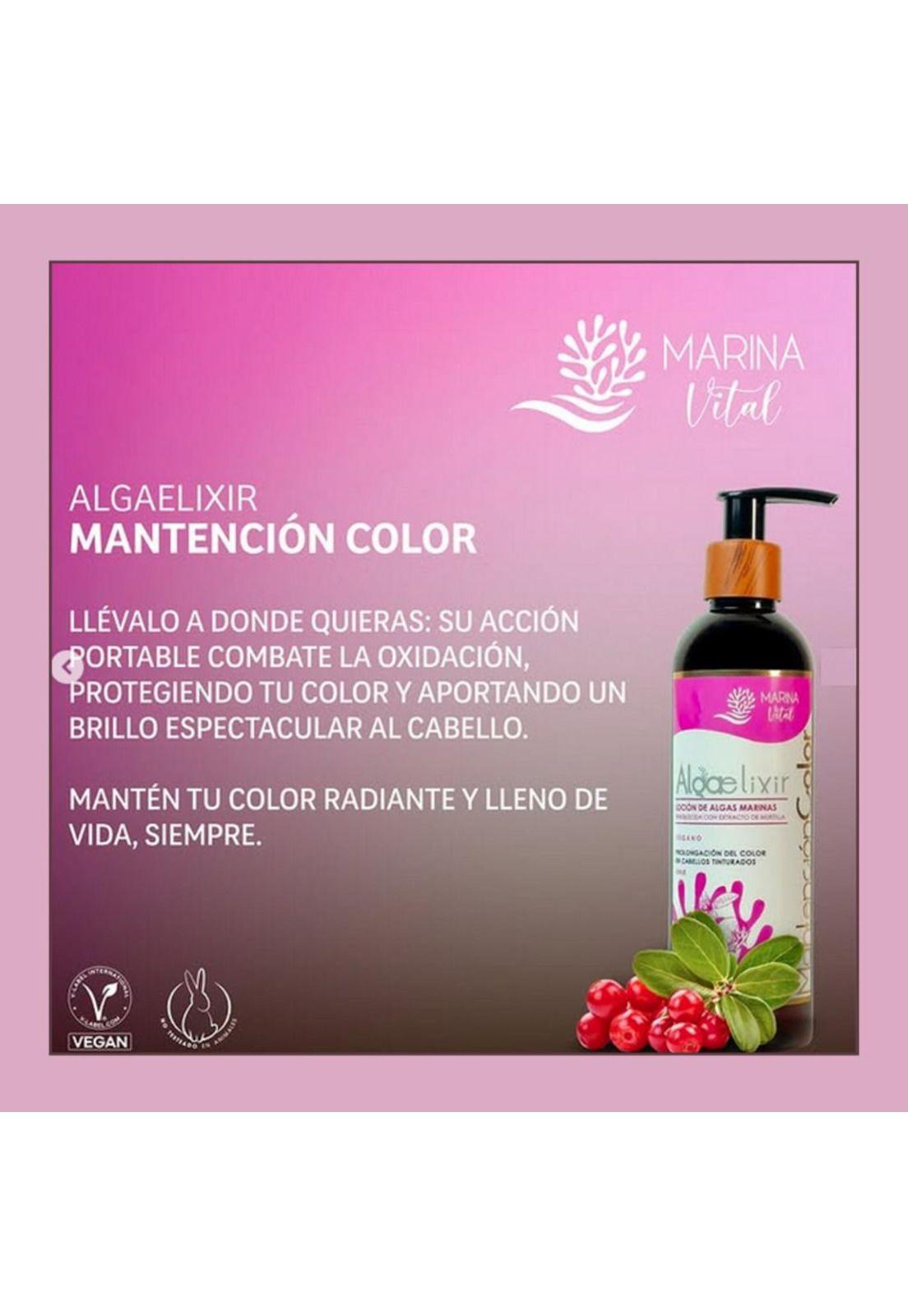 Loción AlgaElixir Mantención Color 250 ml Marina Vital-3