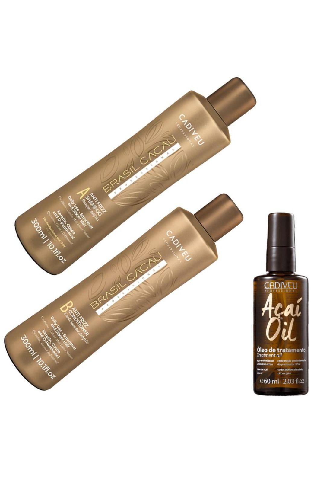 Brasil Cacau Shampoo+acondicionador+aceite Acai-2