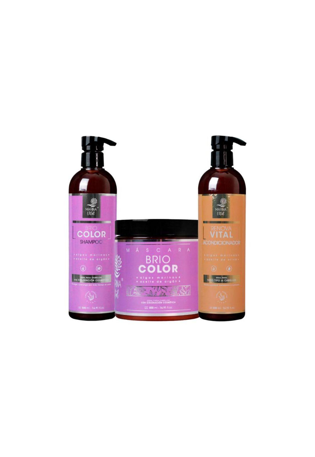 Shampoo, Mascara Briocolor y Acondicionador-2
