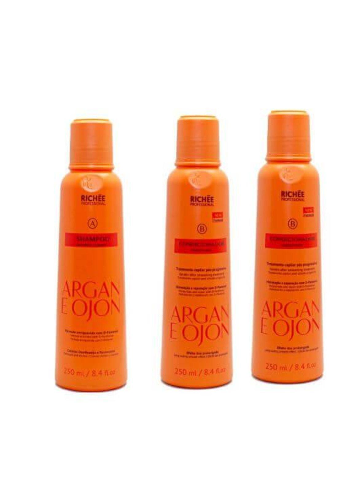 2 Acondicionadores y 1 Shampoo Argan E Ojon Pack-4