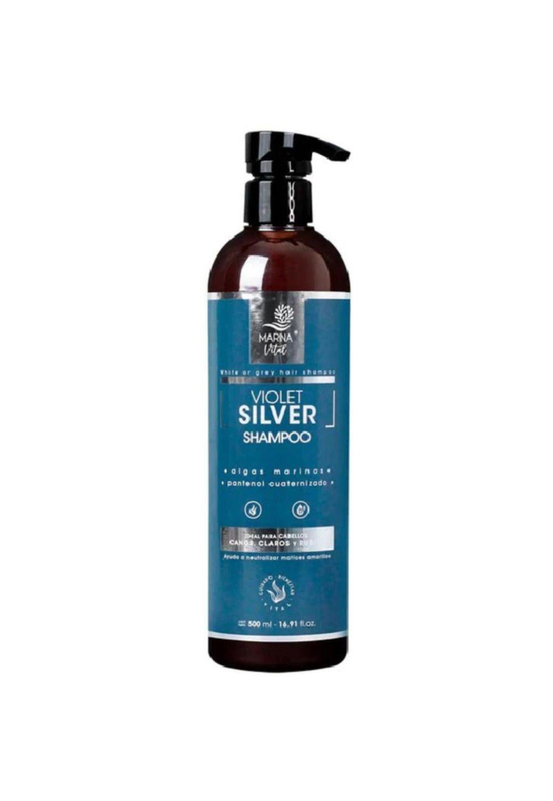 Shampoo Silver con Algas Marinas Marina Vital-2