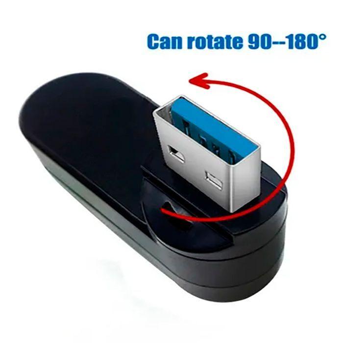 Separador De Concentrador Hub Usb, 3 Puertos, Usb3,0, Usb2,0-2