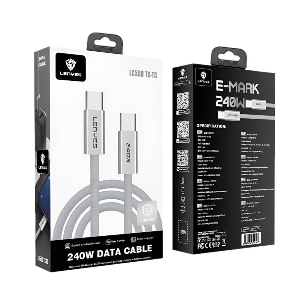 Cable USB C a USB C Lenyes LC550 240W Carga R pida 1m-5