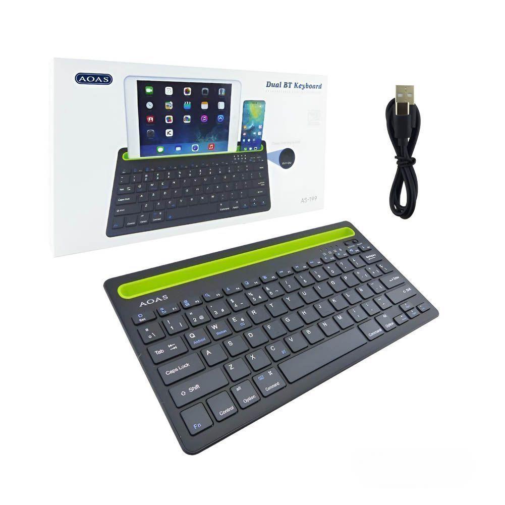 Teclado Multidispositivo con Soporte Telefono -1