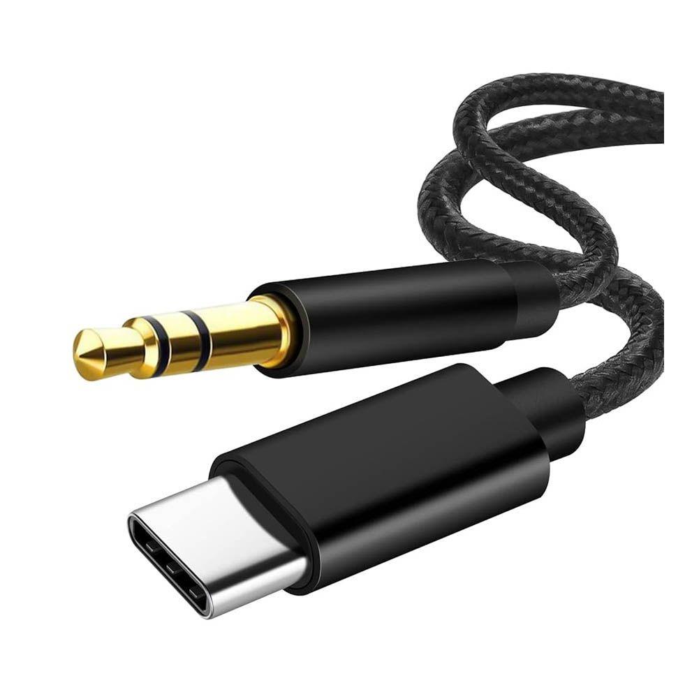 Cable De Audio Tipo C Aux Celular USB Tipo C A Jack 3.5mm-0