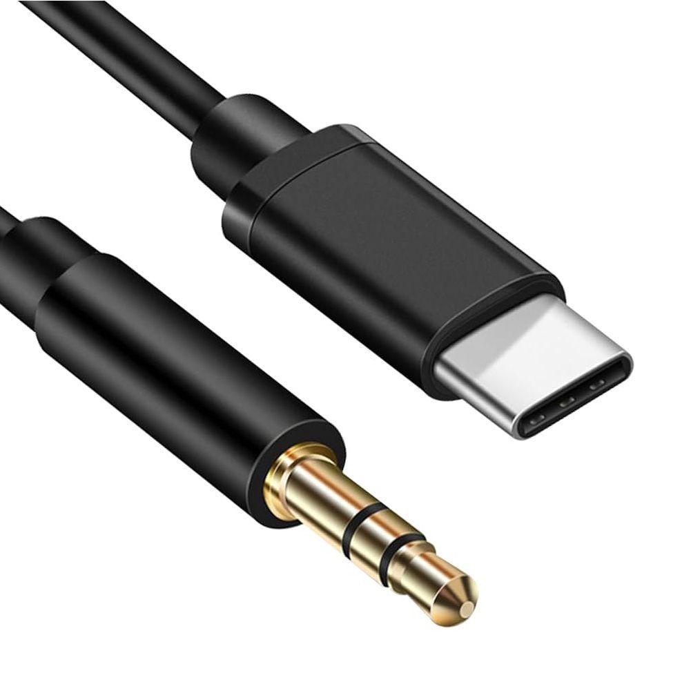 Cable De Audio Tipo C Aux Celular USB Tipo C A Jack 3.5mm-3