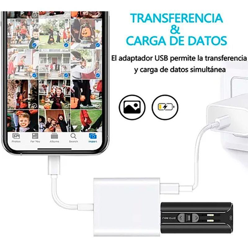 Adaptador Lightning A Usb 3.0 Para iPhone iPad Otg-3