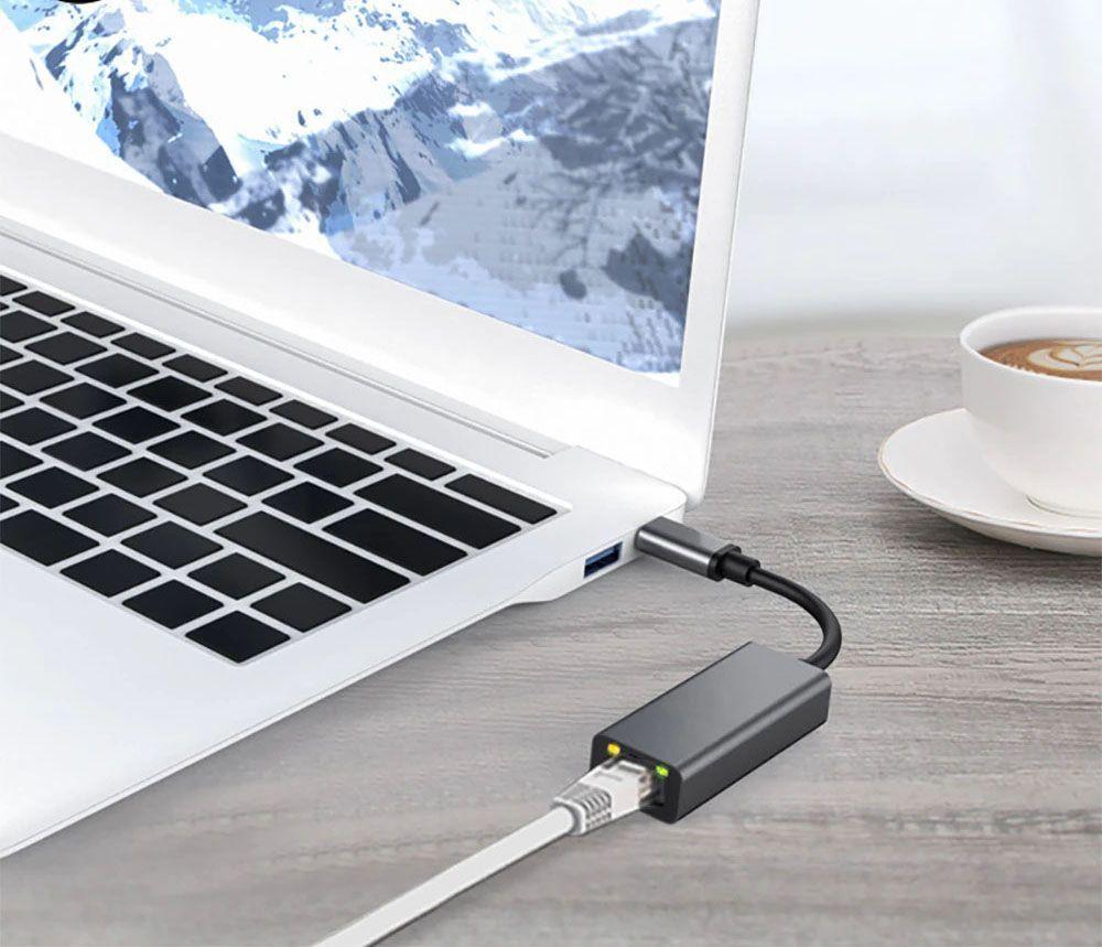 Adaptador Usb-c A Rj45 Lan Gigabit Ethernet 1000 Mbps-3