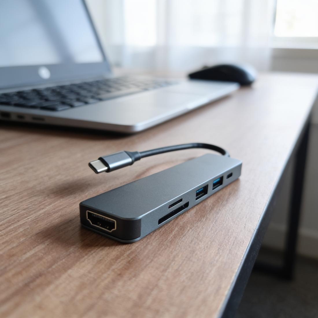 Hub Tipo-c 6 En 1 Usb Hdmi Tf Pd Sd-2