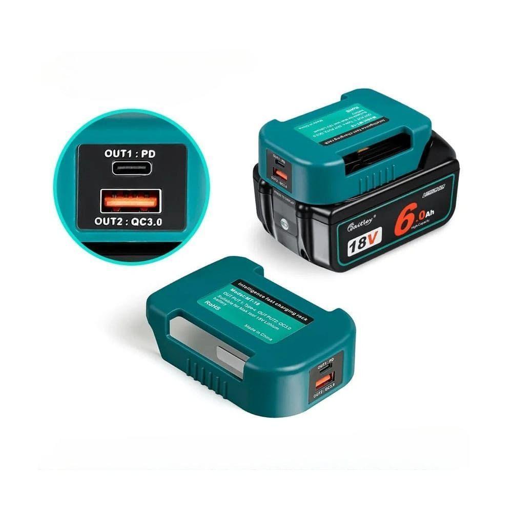 Adaptador De Carga Usb De Bateria Para Makita-3