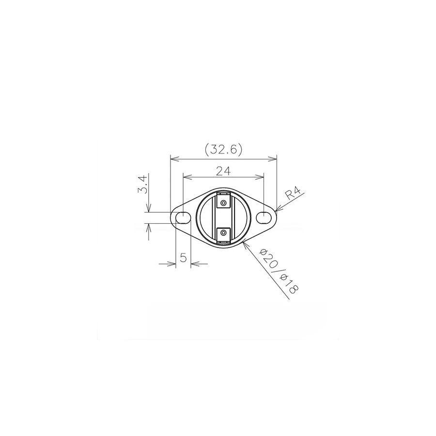 Termostato Ksd302 125c, 250v, 16a, Lavadora Secadora Para Samsung-2