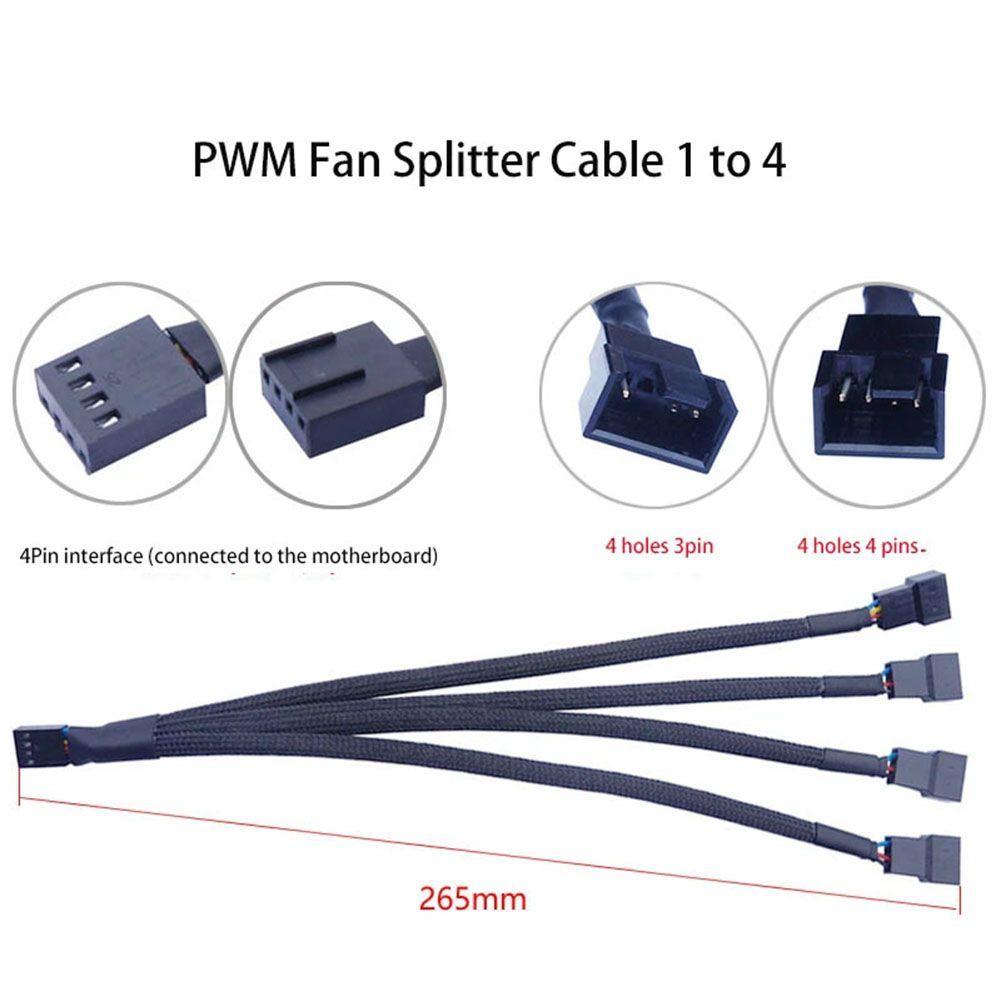 Cable Adaptador Tx4 4pin Hermbra Macho Ventilador-3