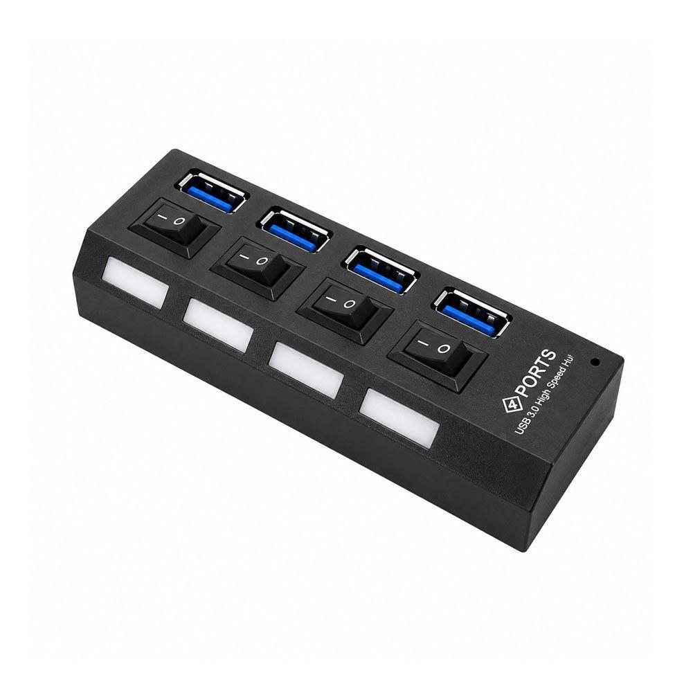 Hub USB 3 0 4 Puertos Interruptor Individual y Luz LED-2