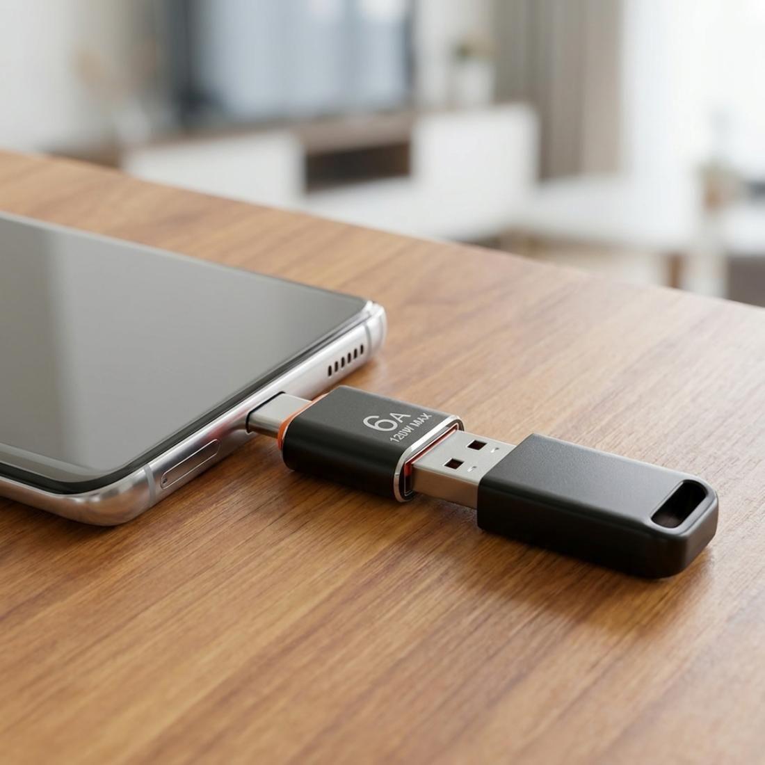 Adaptador OTG USB C a USB 3 1 Metal Motomo 6A 120W-5