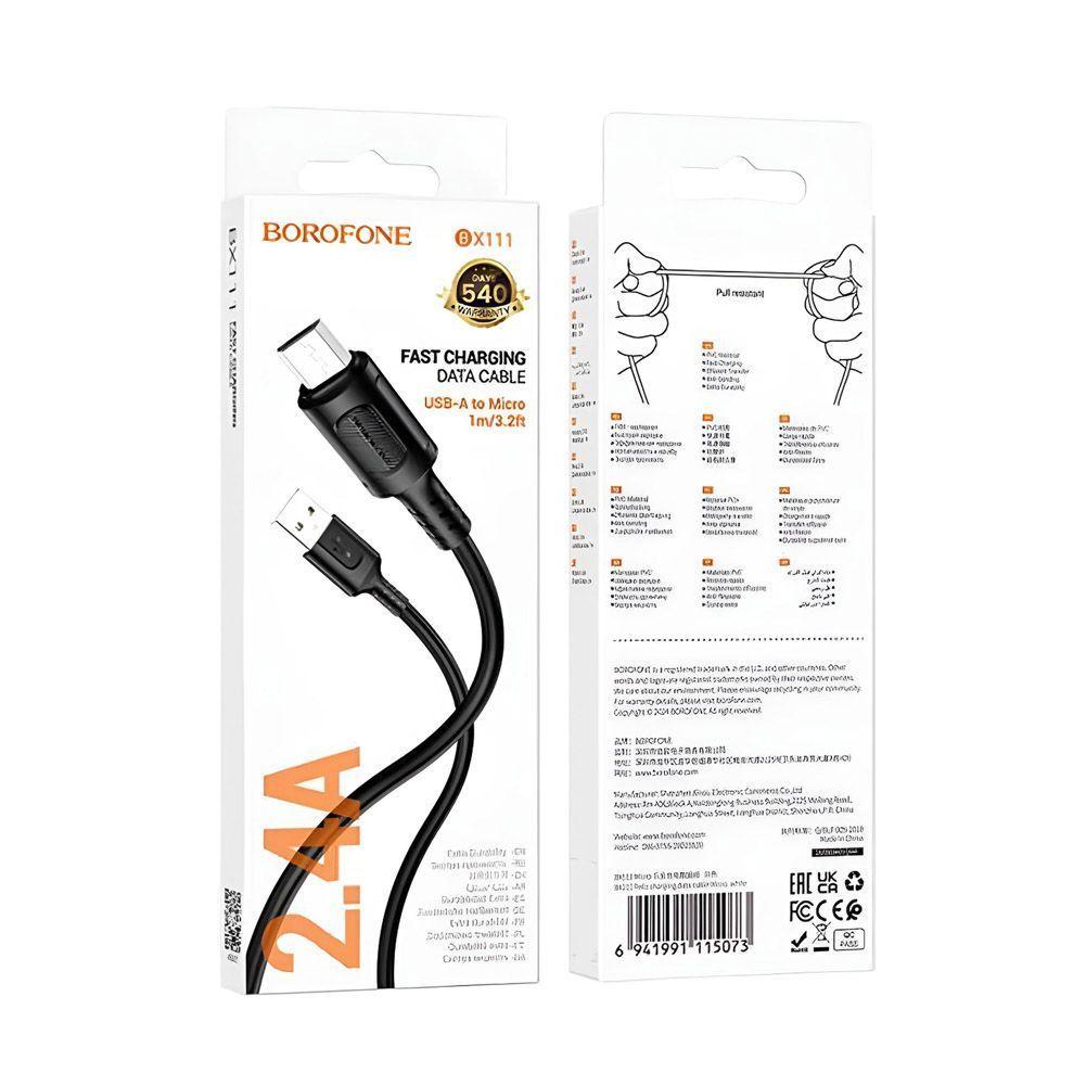 Cable Micro Usb Carga Rapida 2.4a 1 Mt-5
