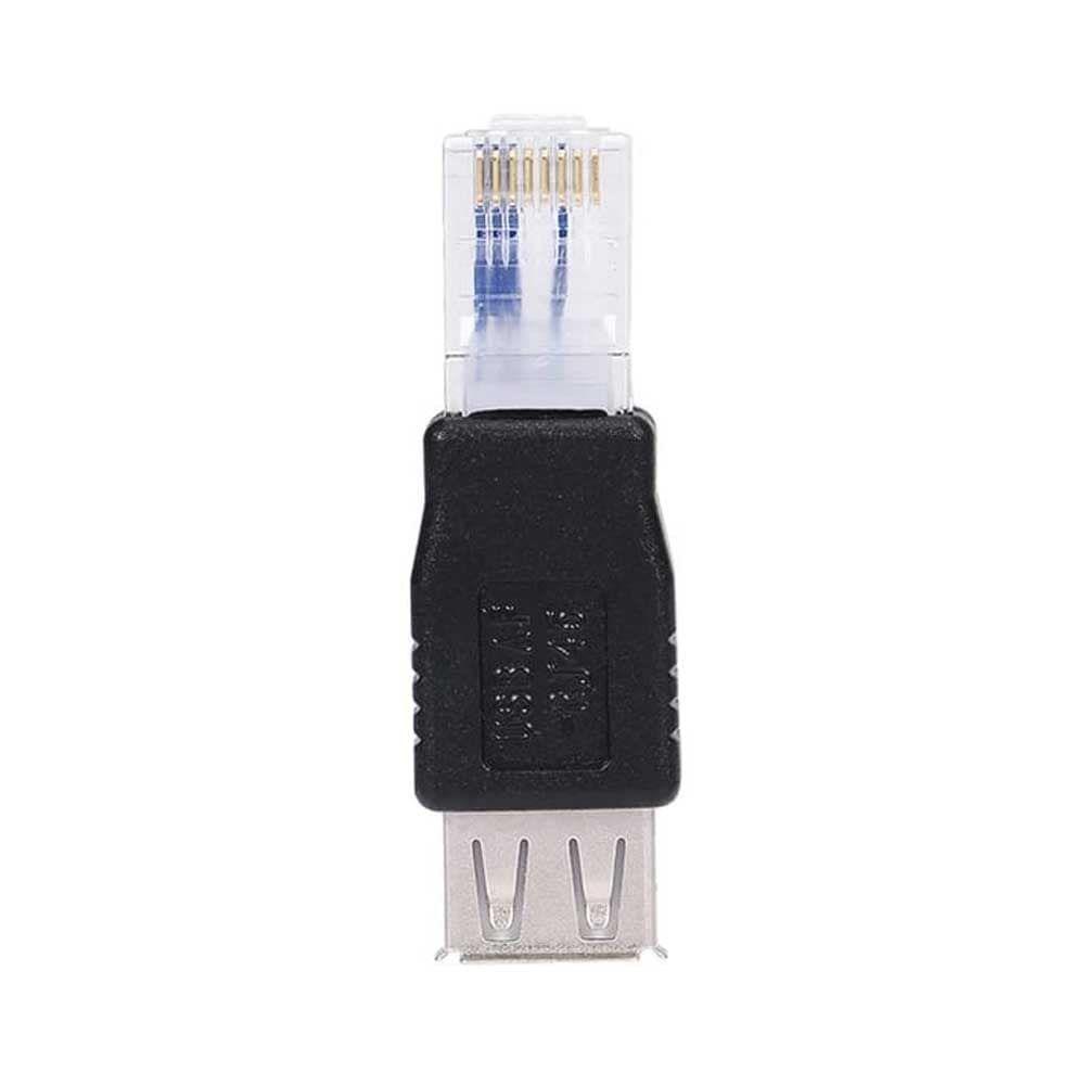 Adaptador USB Hembra A Rj45 Macho Para Módem ADSL-0