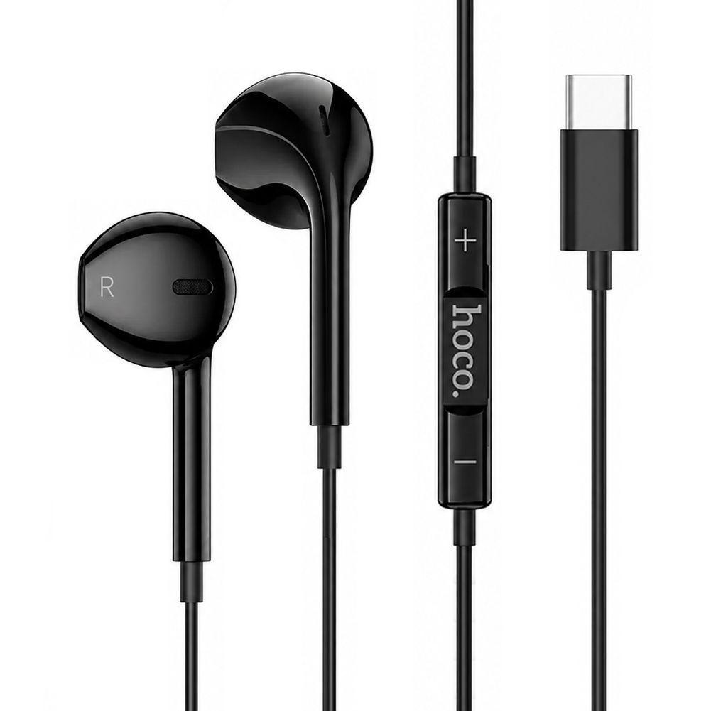 Audifonos Hoco Con cable Manos Libres Tipo C M101 Negro-2