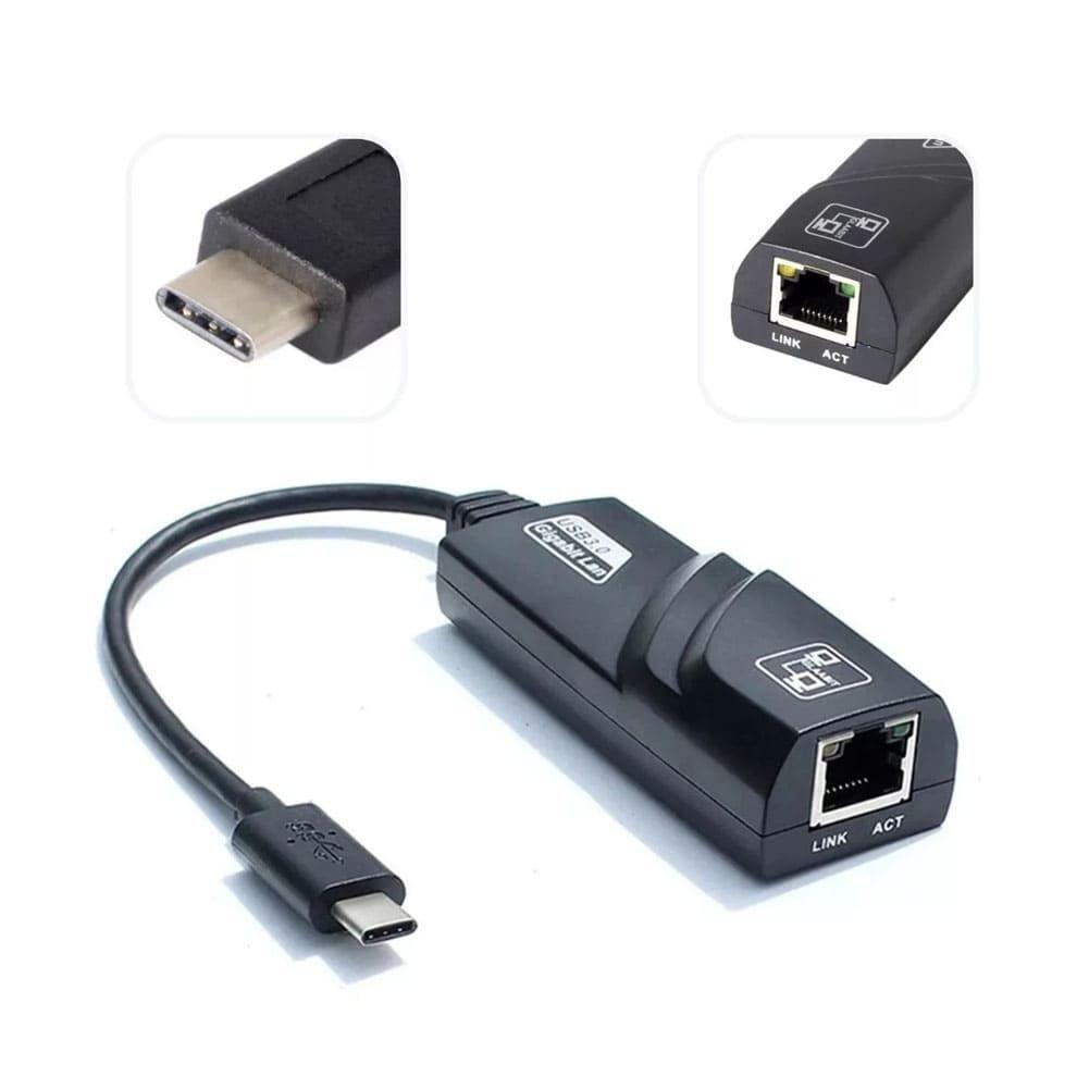 Adaptador USB-C A Rj45 Lan Gigabit Ethernet 1000mbps-2