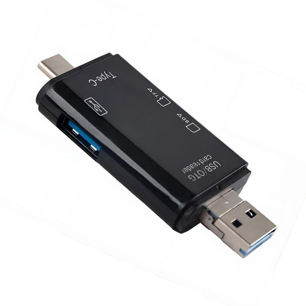 Adaptador 6 En 1 OTG USB Lector Tarjetas SD Micro SD USB 2 0-2