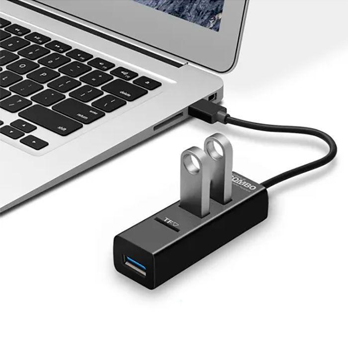 Hub Usb Tipo C A 2.0 X 3 Puertos Con Micro Sd-2