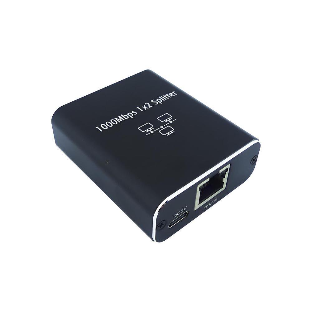 Adaptador Rj45 Divisor 1 A 2 Vías - Doble Puerto Hembra CAT 5-0