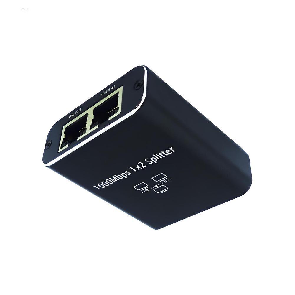 Adaptador Rj45 Divisor 1 A 2 Vías - Doble Puerto Hembra CAT 5-2
