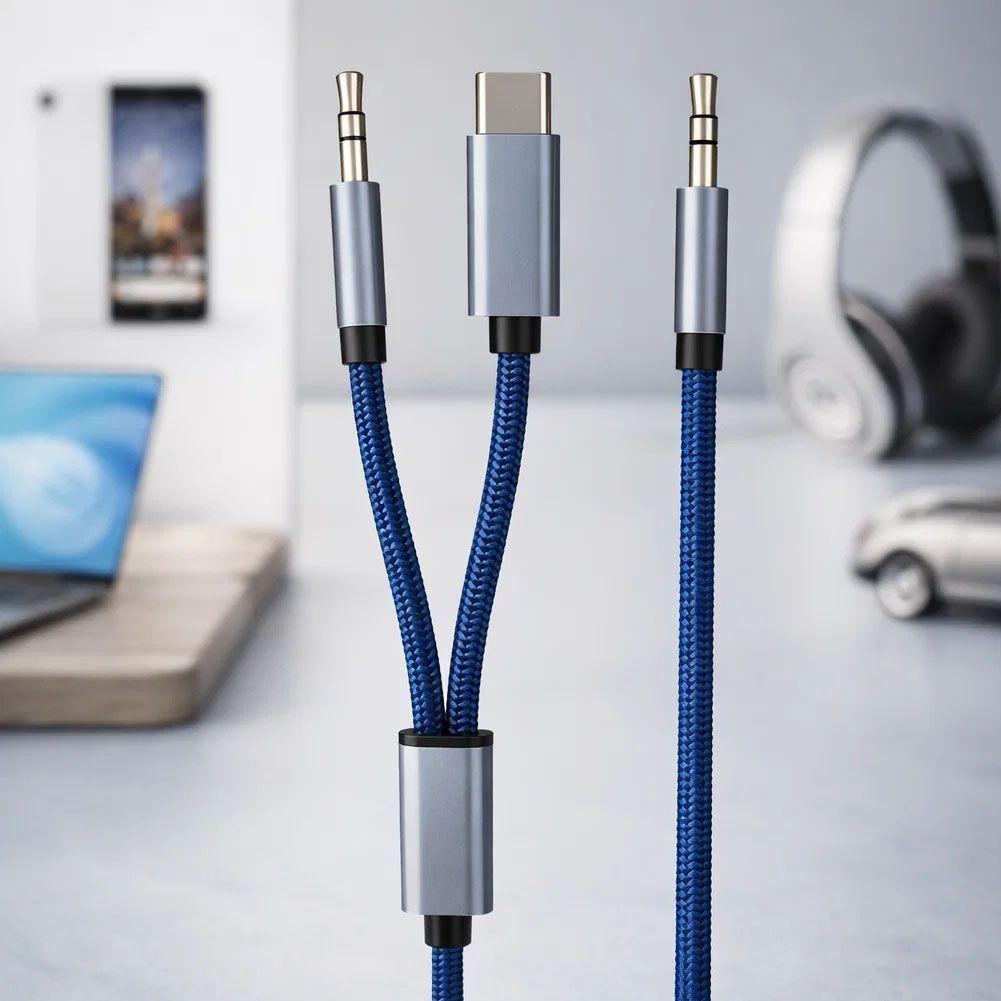 Cable Auxilar De Audio 3 En 1 Para Jack/tipo C-2