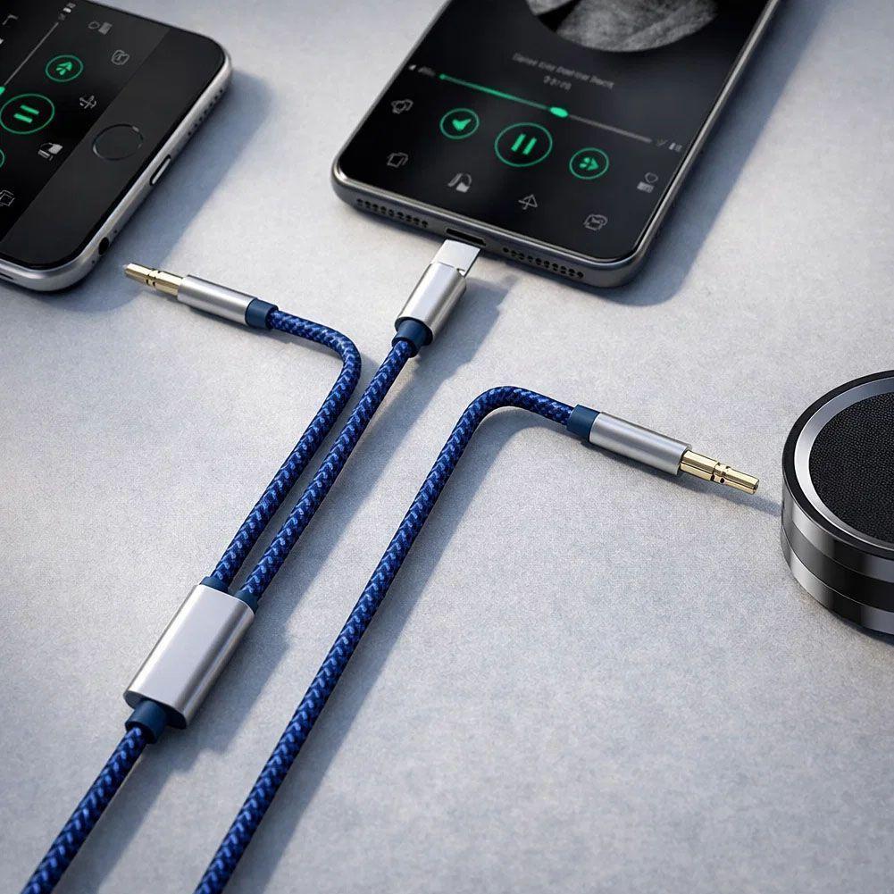 Cable Auxilar De Audio 3 En 1 Para Jack/tipo C-5