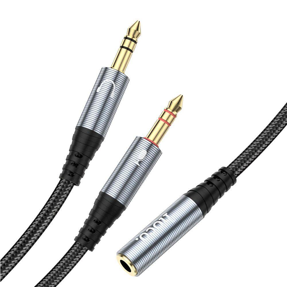 Adaptador Audio HOCO UPA21 Jack 3 5mm Hembra a 2 Macho Micr fono Aud fonos-2