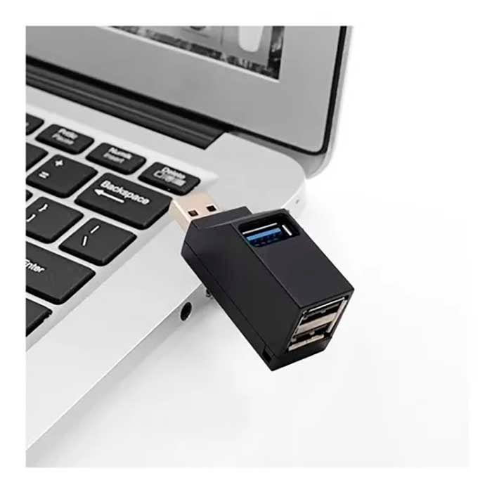 Hub Mini Splitter Usb 3x1 - (2 Usb 2.0 + Usb 3.0)-3