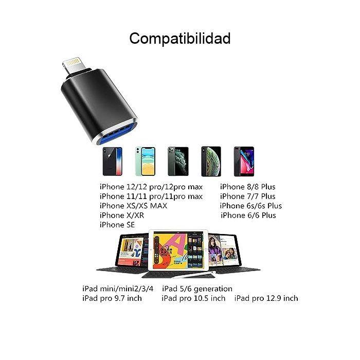 Adaptador Otg Lightning A Usb Hembra Para iPhone A Usb-2