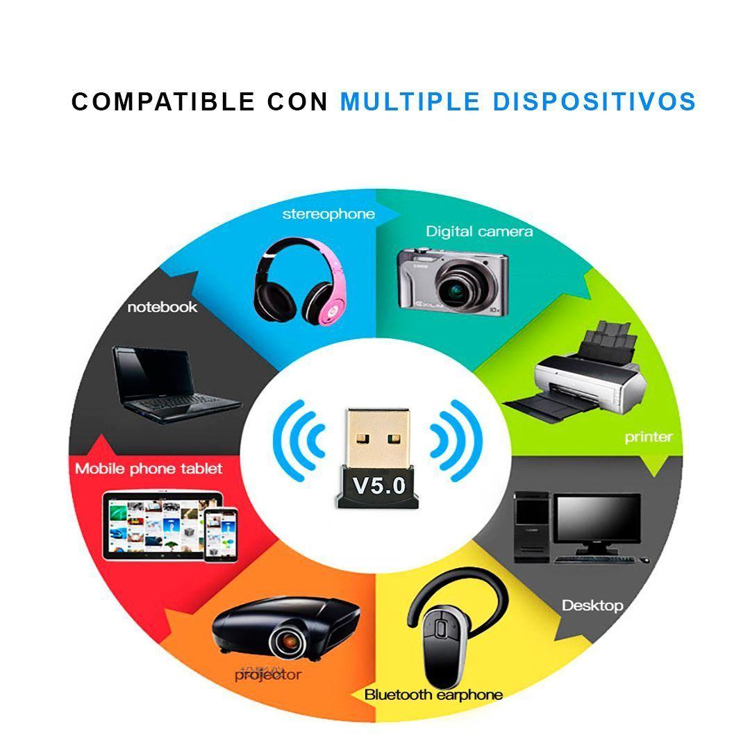 Transmisor Receptor Mini Usb Bluetooth 5.0 Pc Notebook -1